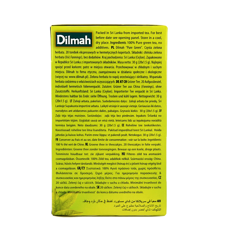 Dilmah Pure green tea selection 20 Zakjes