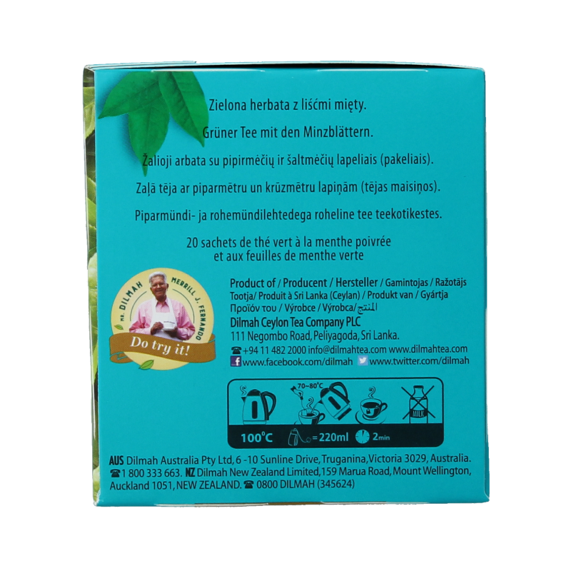 Dilmah Moroccan mint green tea selection 20 Zakjes