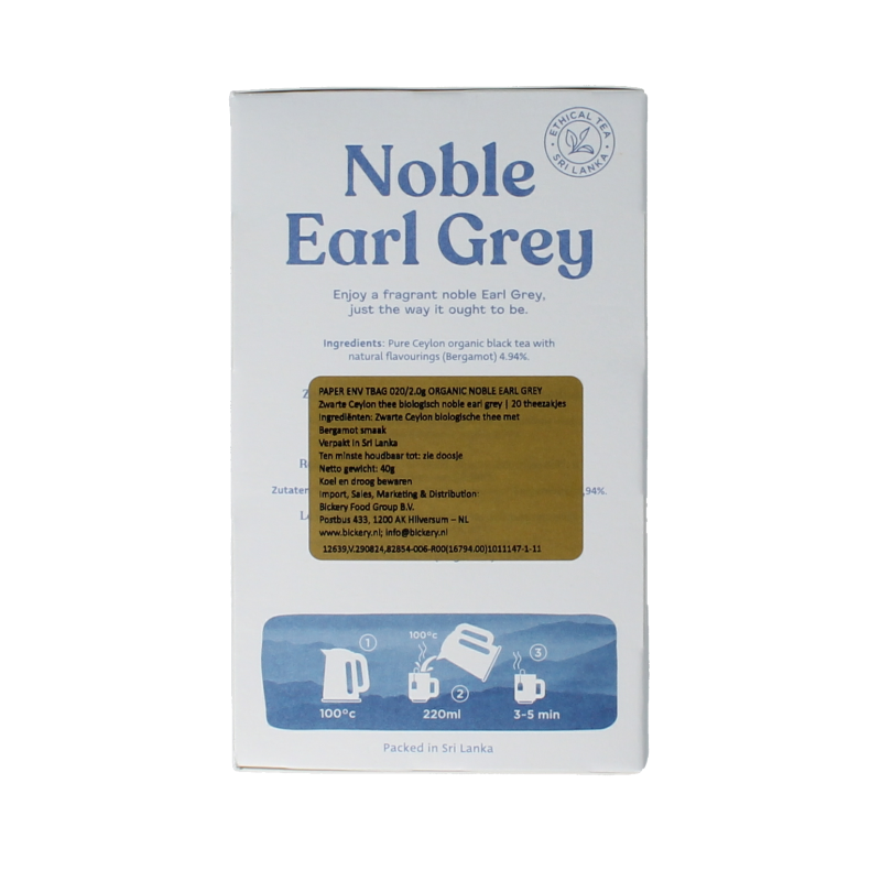 Dilmah Noble earl grey bio 20 Zakjes