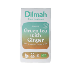 Dilmah Green tea with ginger bio 20.00 Zakjes