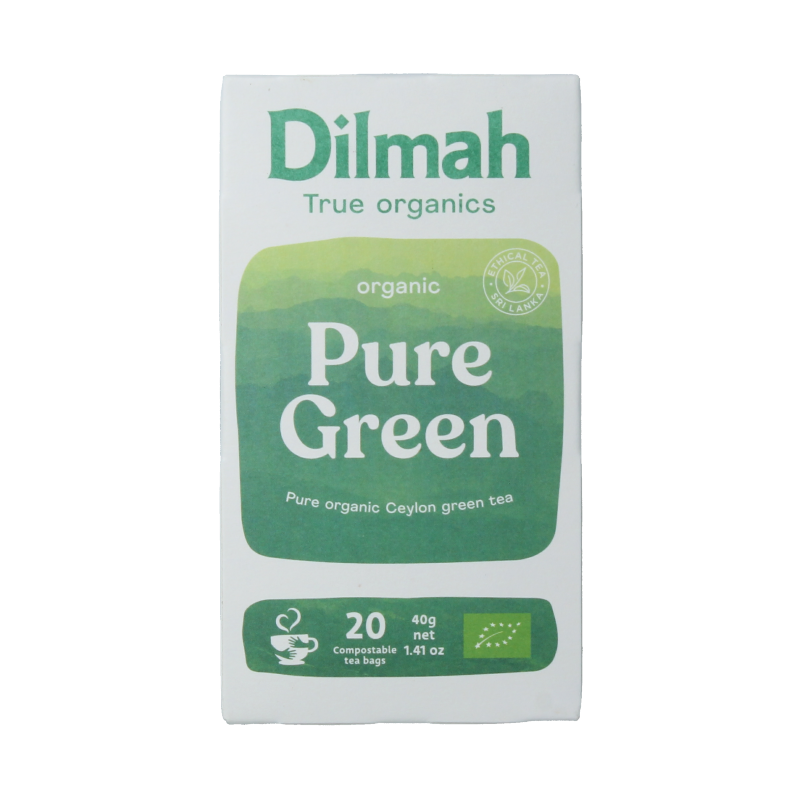 Dilmah Pure ceylon green tea bio 20 Zakjes