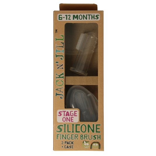 Jack N Jill Silicone finger brush 2 Stuks