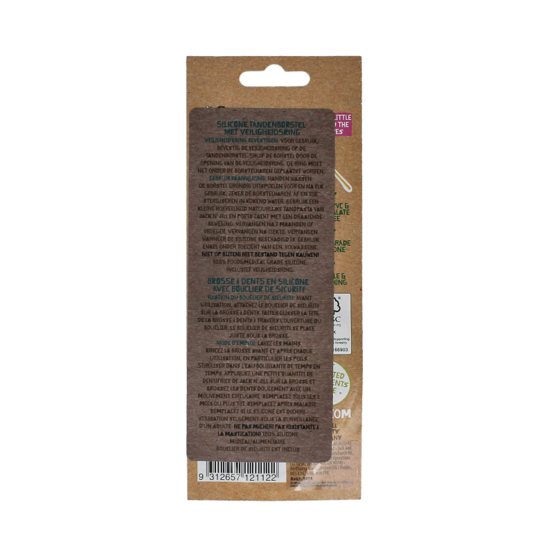 Jack N Jill Silicone toothbrush 1 Stuks