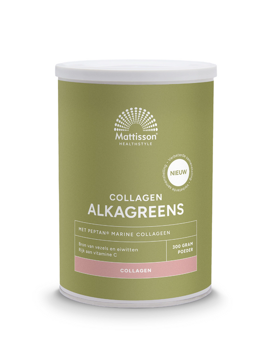 Mattisson Collagen collageen AlkaGreens poeder 300.00 Gram