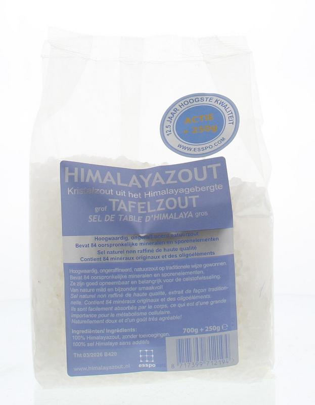 Esspo Himalayazout wit grof 700 + 250 gram actie 950 Gram