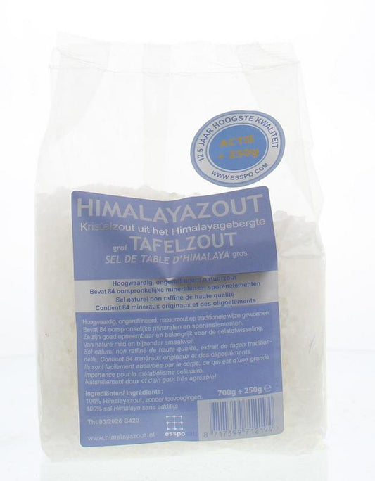 Esspo Himalayazout wit grof 700 + 250 gram actie 950 Gram
