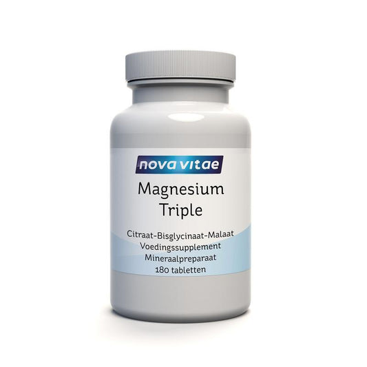 Nova Vitae Magnesium triple citraat bisglycinaat malaat 180 Tabletten