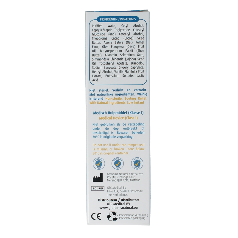 Grahams Gezicht & ooglid eczeem creme 50 Gram