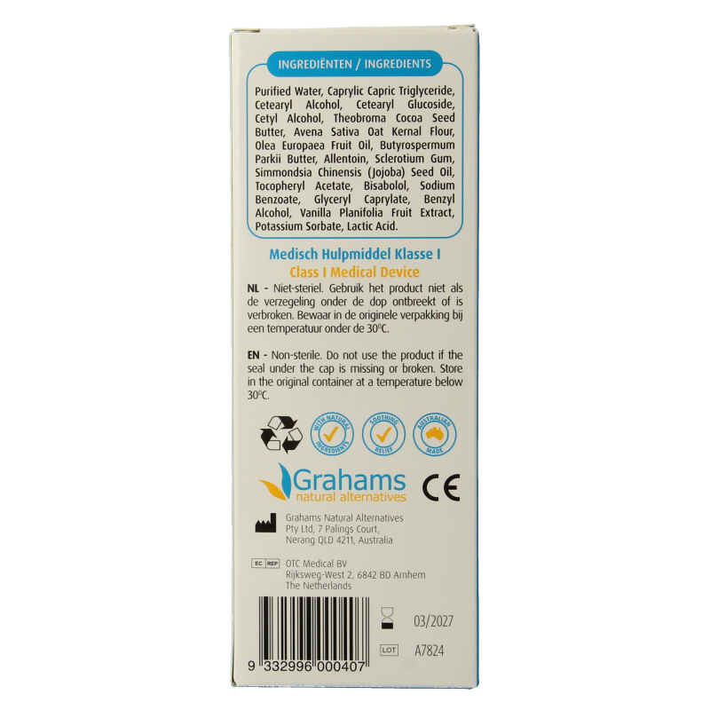 Grahams Eczeemcreme 75 Gram