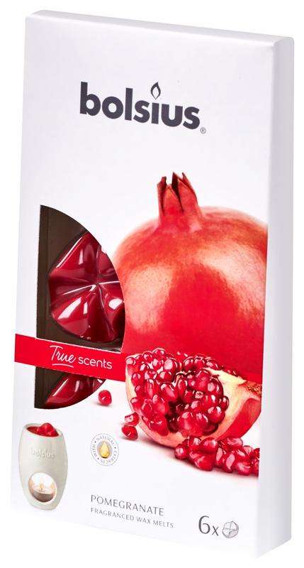 Bolsius True Scents waxmelts pomegranate 6 Stuks