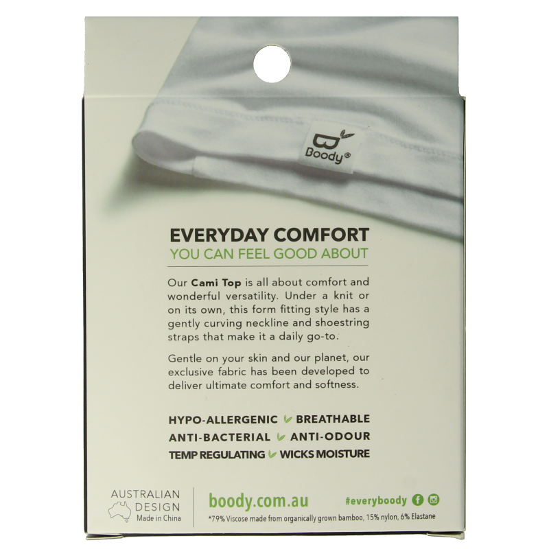 Boody  Cami top zwart S 1 Stuks