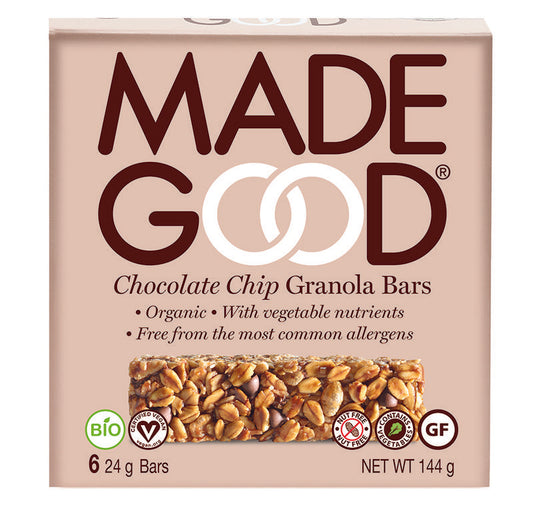 Made Good Granola bar chocolate chip 24 gram bio 6 Stuks