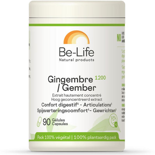 Be-Life Gember 1200 bio 90 Vegetarische capsules