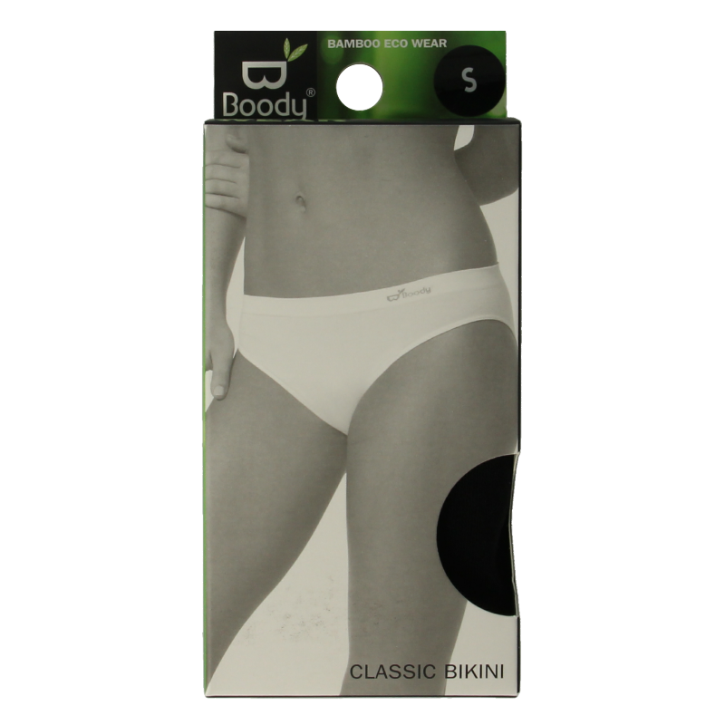 Boody  Classic bikinislip zwart S 1 Stuks