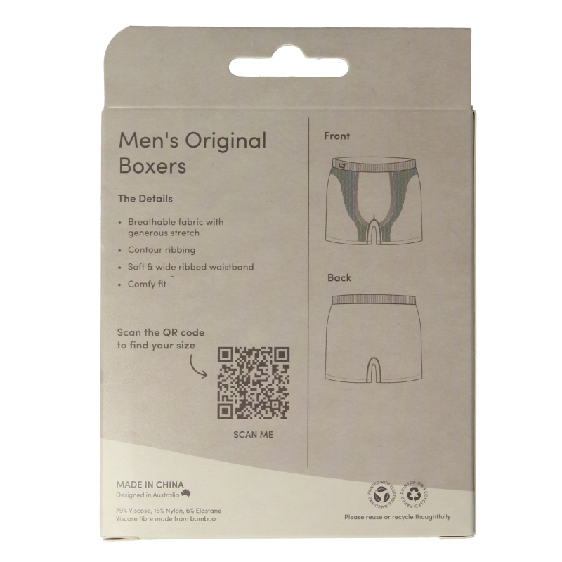 Boody  Herenboxer zwart M 1 Stuks