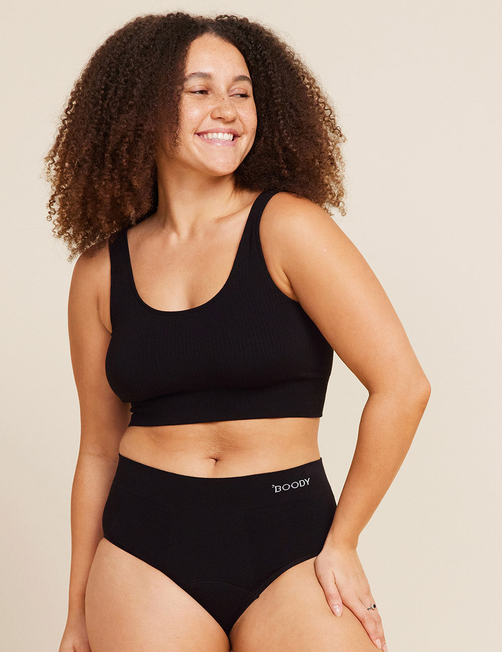 Boody  Shaper crop bh zwart M 1 Stuks