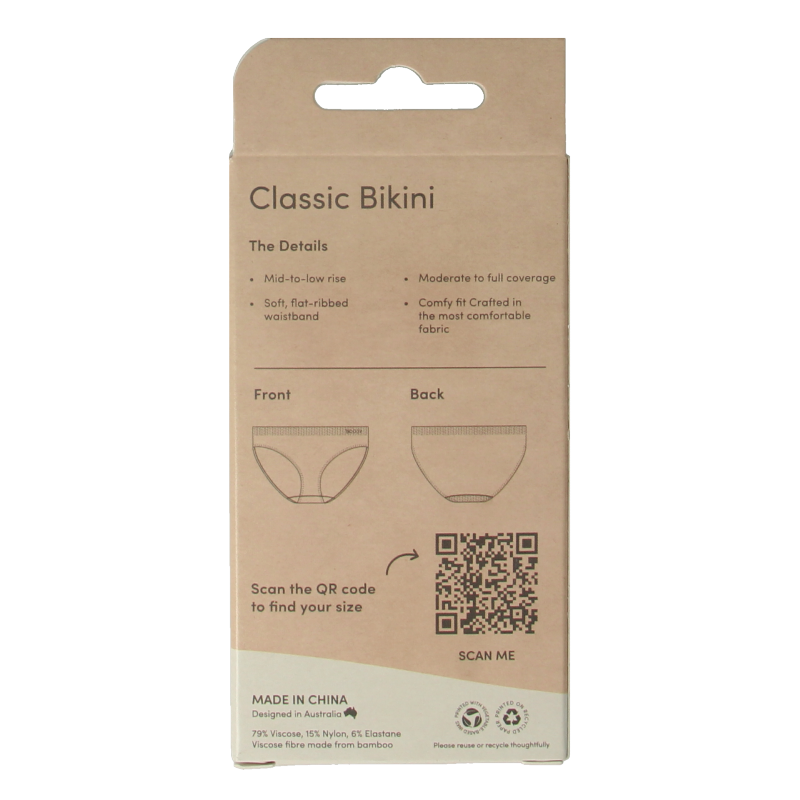 Boody  Classic bikinislip blush M 1 Stuks