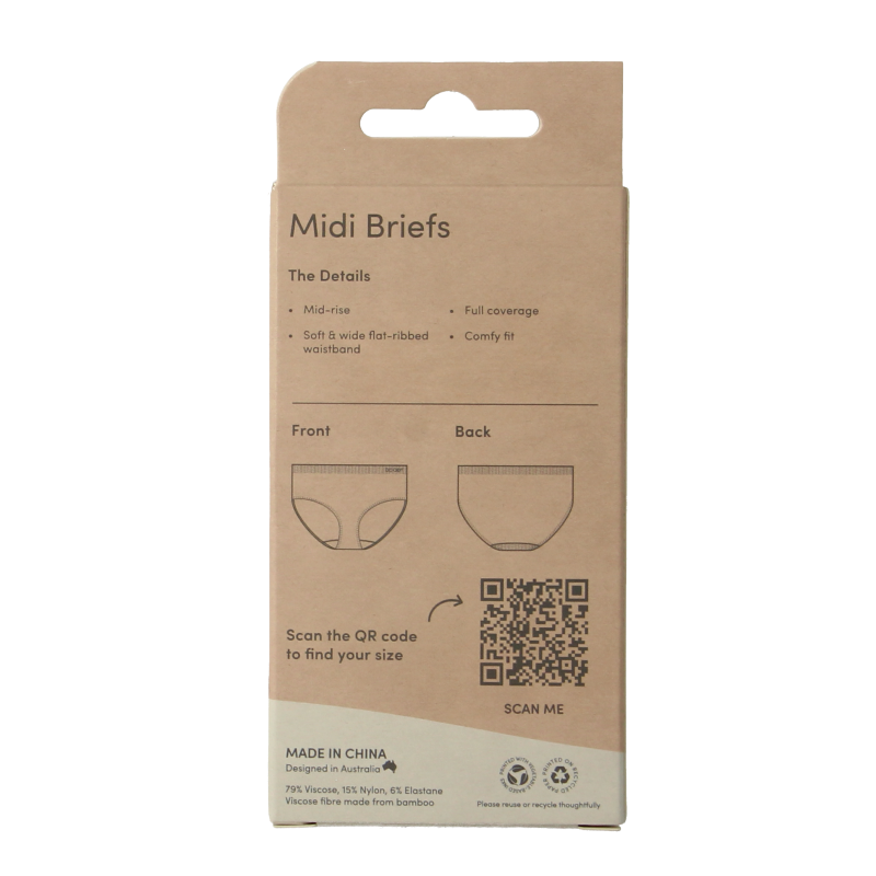 Boody  Midi heupslip blush M 1 Stuks