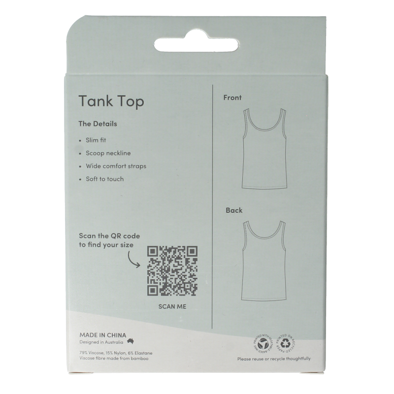 Boody  Tank top wit M 1 Stuks