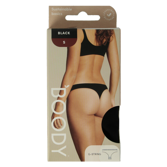 Boody  G-string zwart S 1 Stuks
