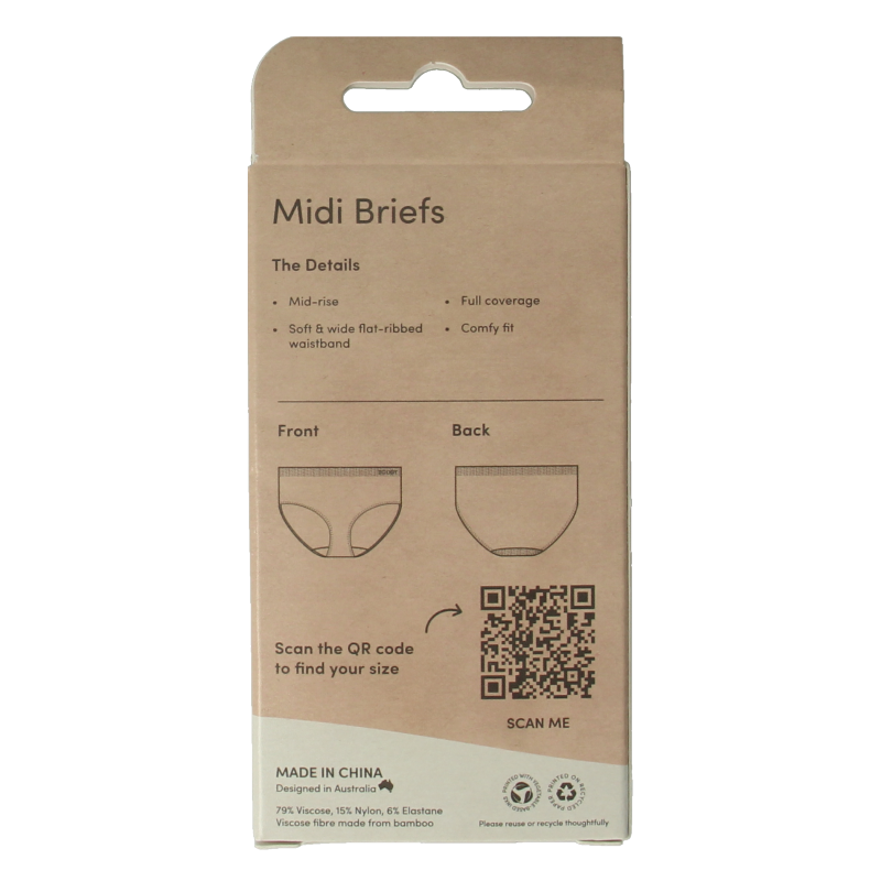 Boody  Midi heupslip blush L 1 Stuks