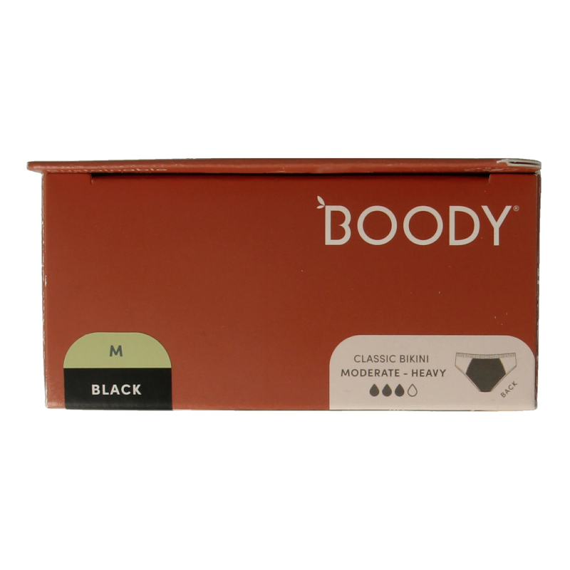 Boody  Menstruatieondergoed bikinislip zwart norm/hevig M 1 Stuks