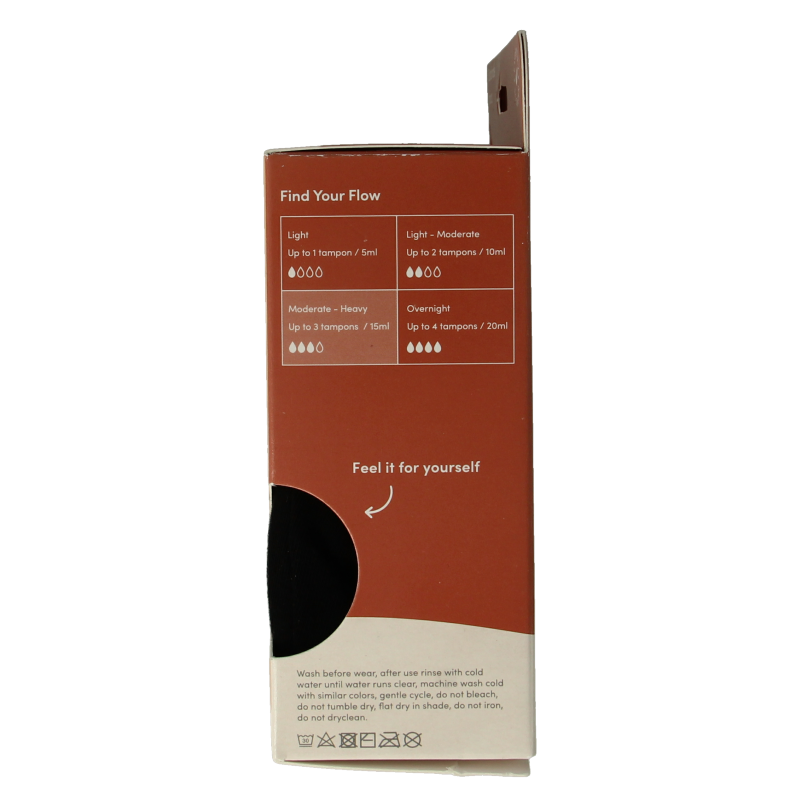 Boody  Menstruatieondergoed bikinislip zwart norm/hevig M 1 Stuks