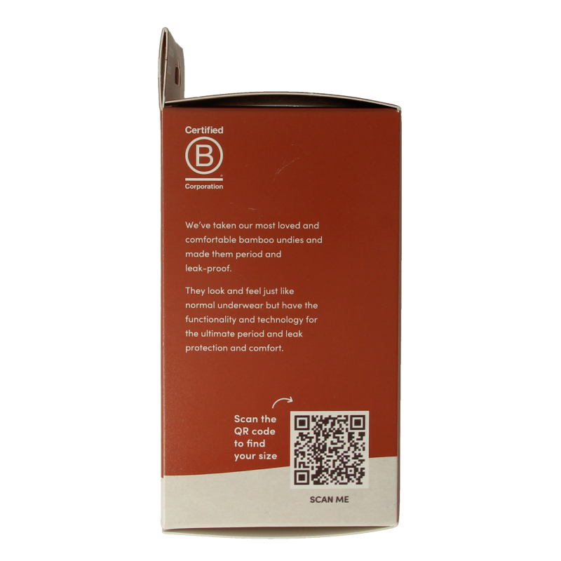 Boody  Menstruatieondergoed tailleslip zwart normaal/hevi 1 Stuks