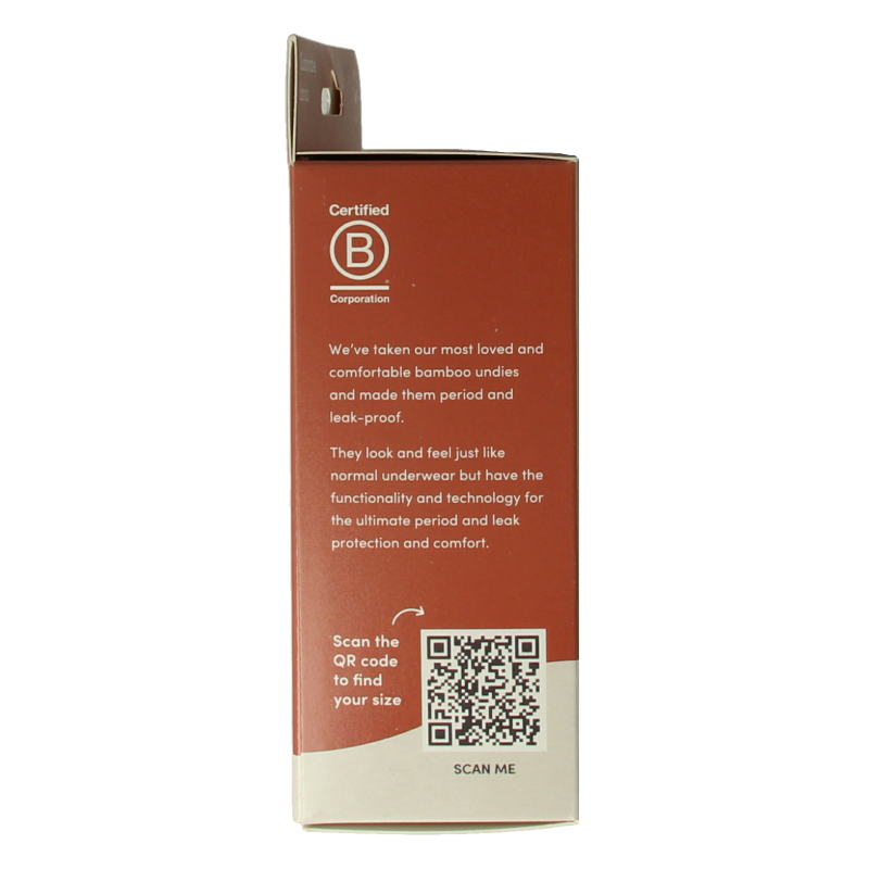 Boody  Menstruatieondergoed bikinislip zwart licht/norm S 1 Stuks