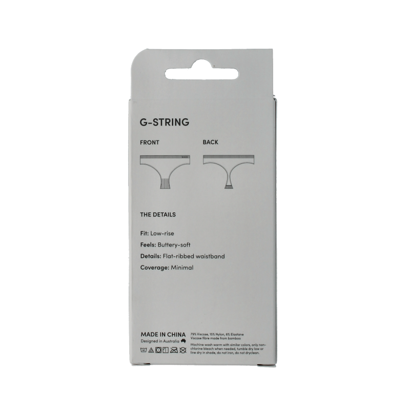 Boody  G string zwart L 1 Stuks