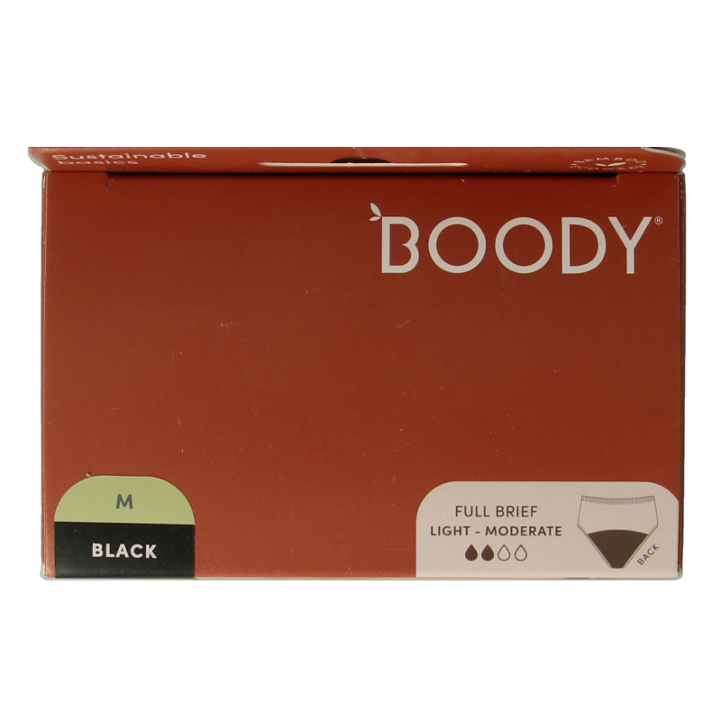 Boody  Menstruatieondergoed tailleslip zwart licht/norm M 1 Stuks