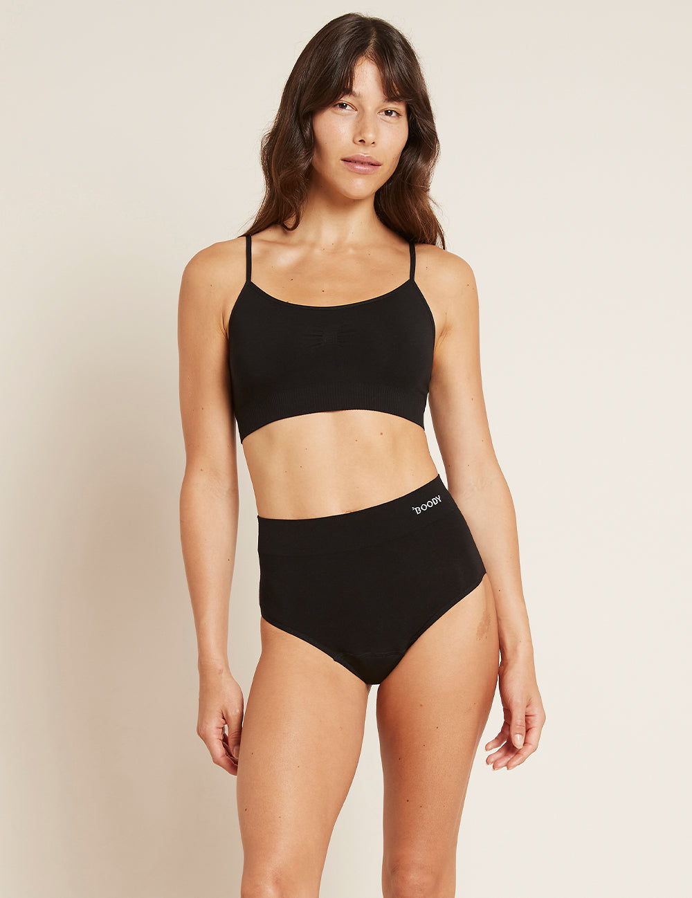 Boody  Menstruatieondergoed tailleslip zwart licht/norm L 1 Stuks