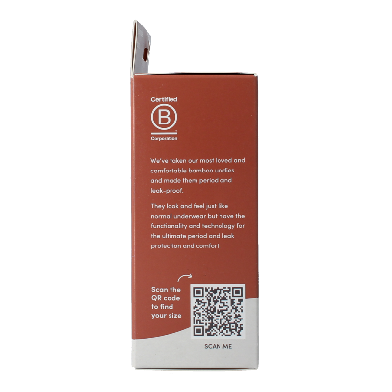 Boody  Menstruatieondergoed bikinislip zwart lich/norm L 1 Stuks