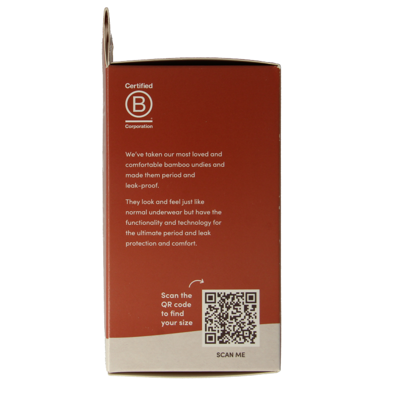 Boody  Menstruatie ondergoed zwart normaal maat XL 1 Stuks