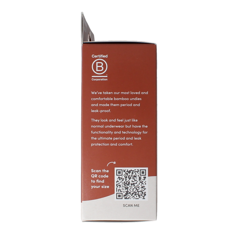 Boody  Menstruatieondergoed bikinislip zwart normaal XL 1 Stuks