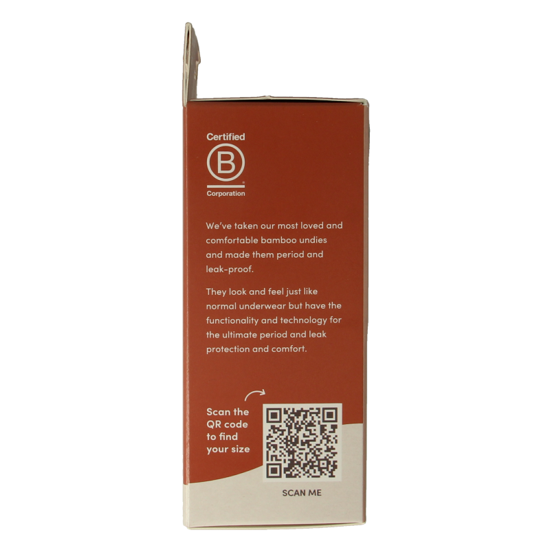 Boody  Menstruatieondergoed bikinislip zwart lich/norm XS 1 Stuks