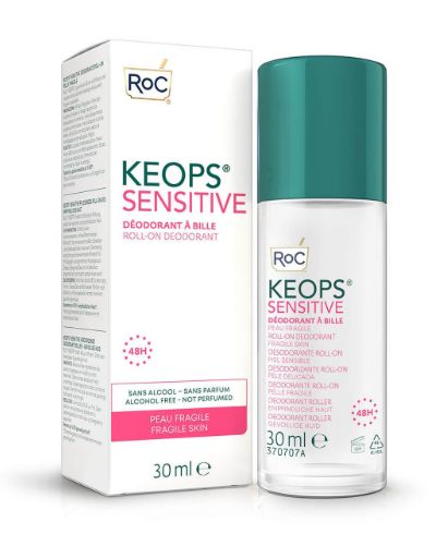 ROC Keops deodorant roll on sensitive skin 30 Milliliter
