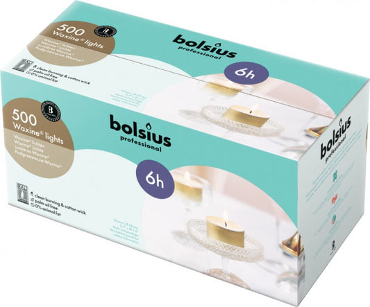 Bolsius Waxinelicht 16/38 wit 500 Stuks