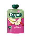 Organix Knijpfruit peer en framboos 6 maanden bio 100 Gram