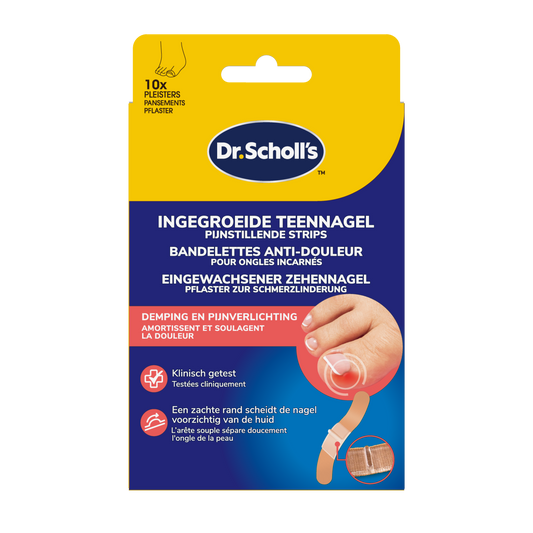 Dr. Scholl's Ingegroeide teennagel pijnverlichtende strips 10.00 Stuks