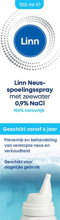 Linn Neusspoelingsspray zeewater 100.00 Milliliter