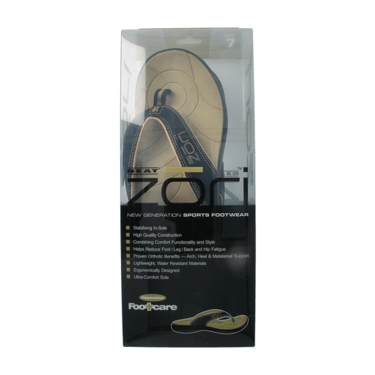 Zori Teenslippers zwart maat 7 38 2/3 tot 39 2/3  1 Paar