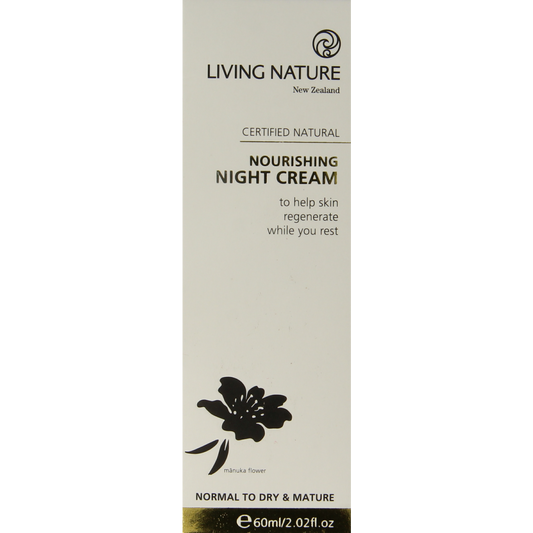 Living Nature Nachtcreme voedend 60.00 Milliliter