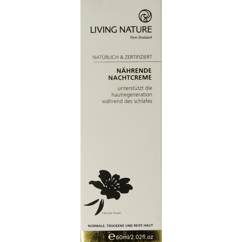 Living Nature Nachtcreme voedend 60 Milliliter