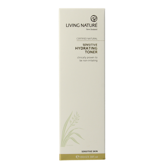 Living Nature Hydraterende tonic gel gevoelige huid 100 Milliliter