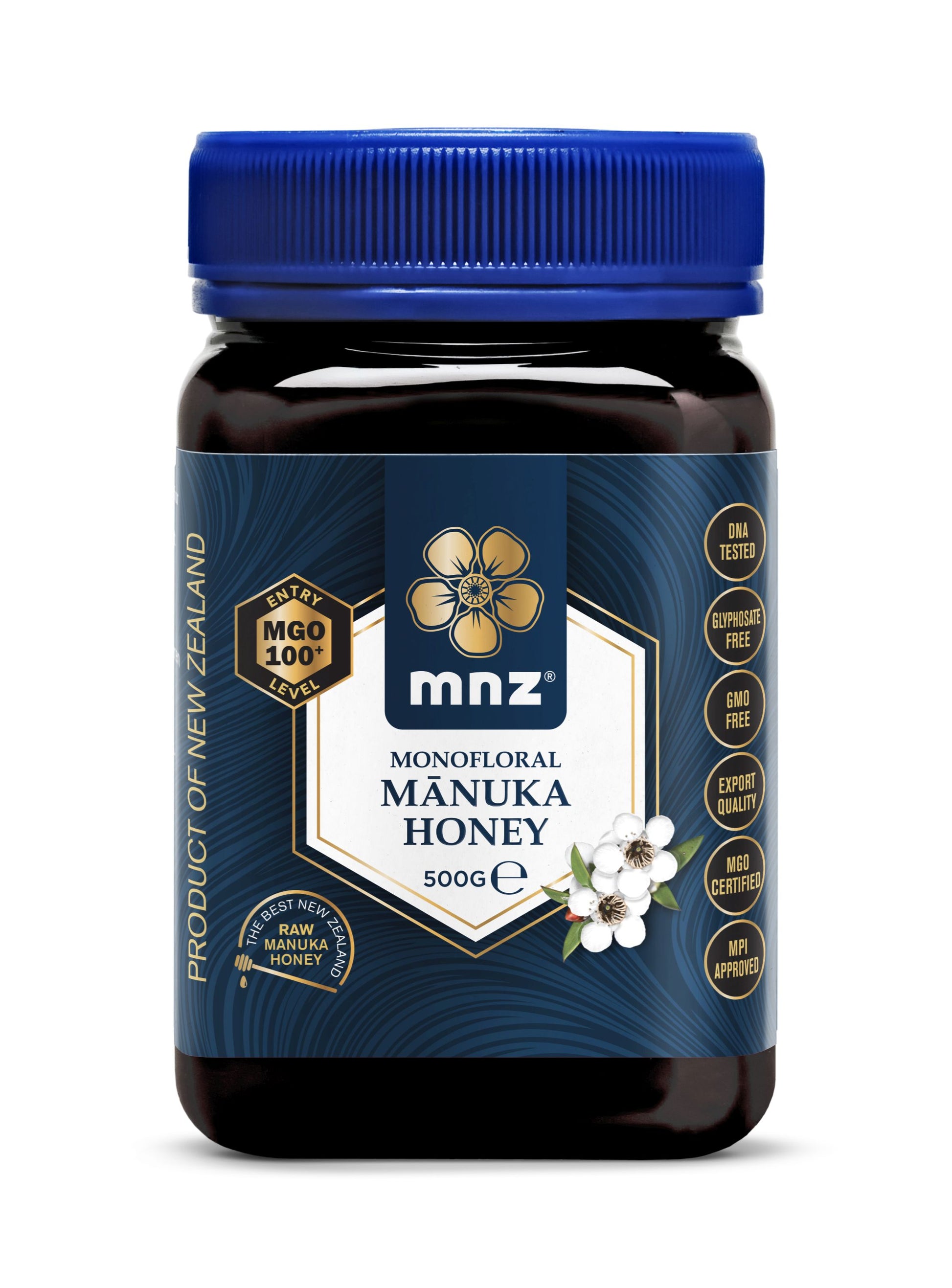 MNZ (Manuka New Zealand) Manuka Honing MGO 100+ 500.00 Gram