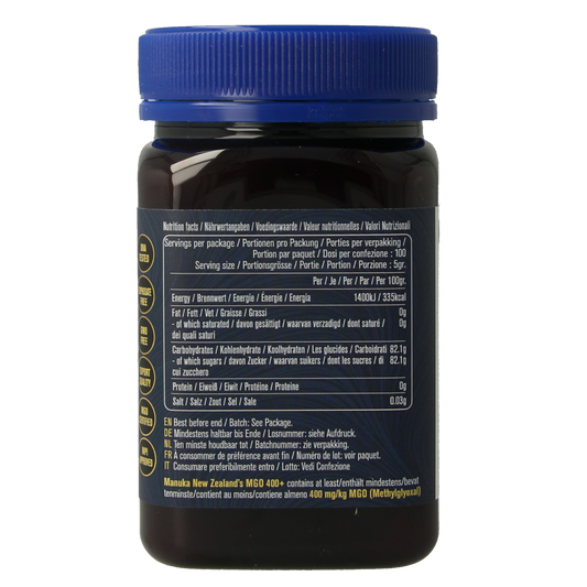 MNZ (Manuka New Zealand) Manuka Honing MGO 400+ 500.00 Gram