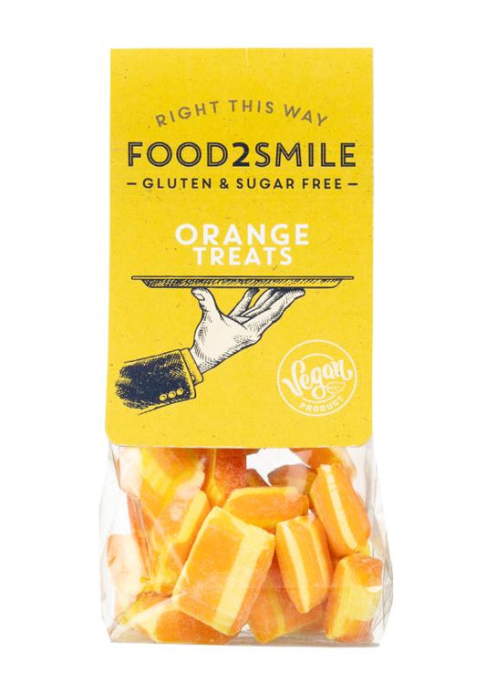 Food2Smile Orange treats suikervrij glutenvrij lactosevrij 90 Gram