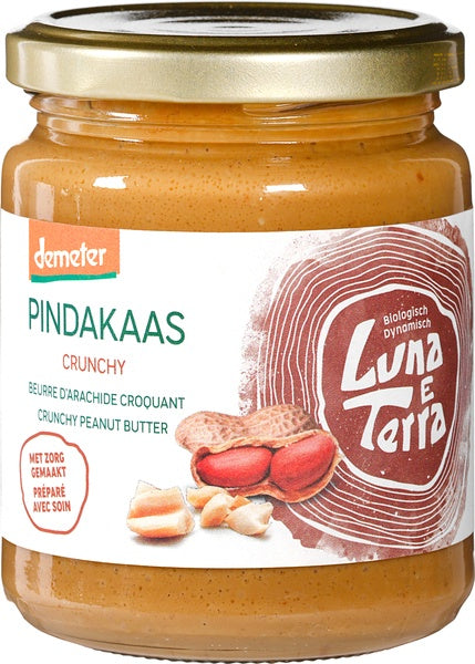 Luna E Terra Pindakaas crunchy bio 250 Gram