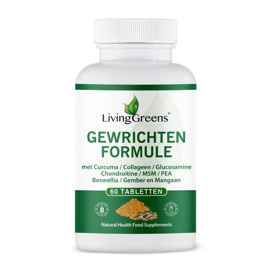 Livinggreens Gewrichten formule curcuma & collageen complex 60.00 Tabletten